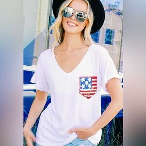 Stars & Stripes Oversized Tee